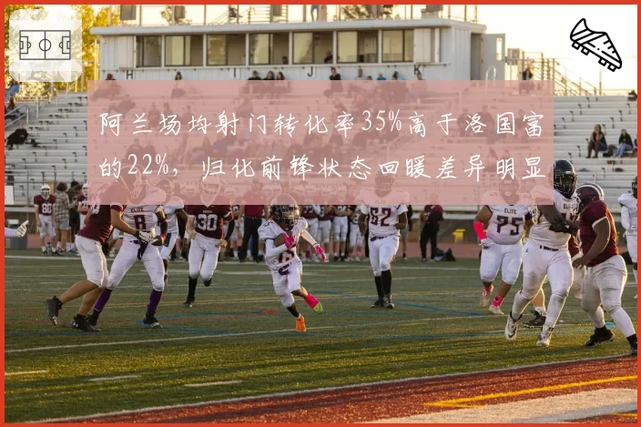 阿兰场均射门转化率35%高于洛国富的22%,归化前锋状态回暖差异明显
