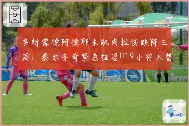 多特蒙德阿德耶米肌肉拉伤缺阵三周，泰尔齐奇紧急征召U19小将入替